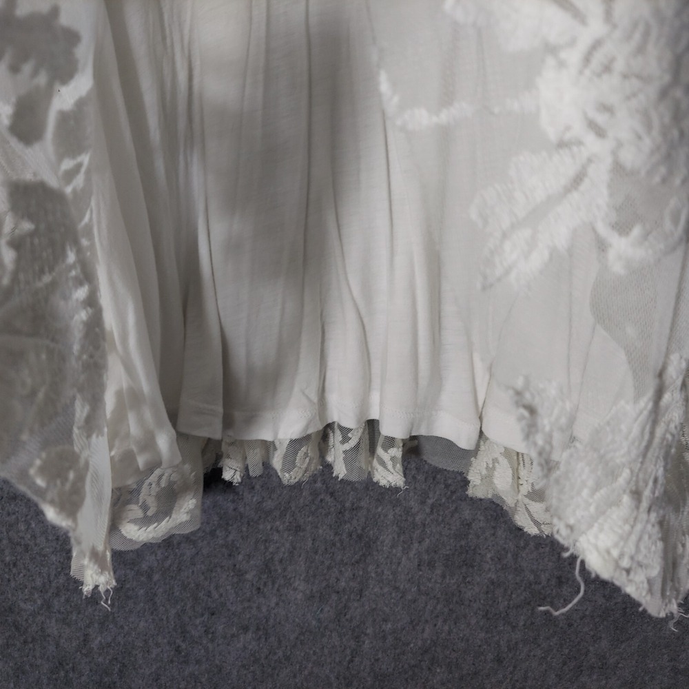 Free People‎ Reign Over Me Dress 4 Sheer Embroidered Lace Bell Sleeve Festival - Picture 9 of 16